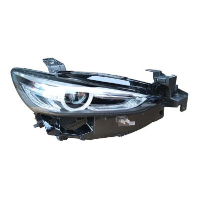 China AN Factory Wsholesale 2019-2021 AN Factory Halogen Car Auto Headlamp Symmetrical PC Black Front Light Headlamp For Mazda 6 for sale