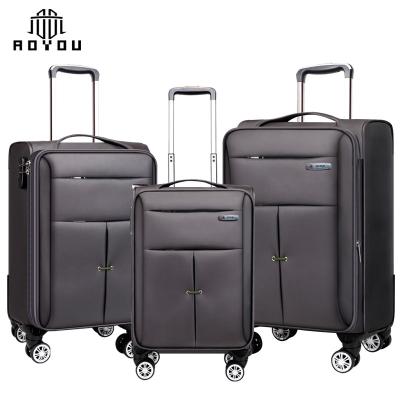 China Oxford Trolley Bags Luggage High Quality Oxford Soft Nylon Suitcase Luggage for sale