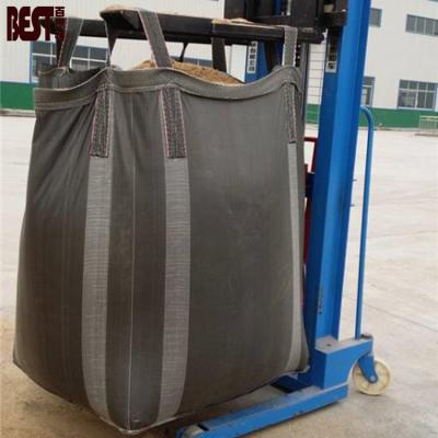 Cina 1 Ton Big Bag PP Jumbo Carbon Black FIBC ANTISTATIC Bags in vendita