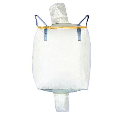 Cina ANTISTATIC jumbo bag for cement bag large pallet big bag for wood pellet with filling spout and discharging spout in vendita