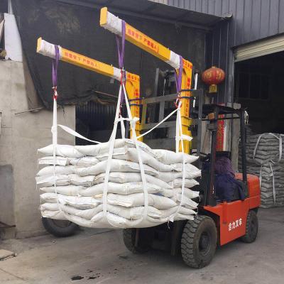 China 1 Ton Plastic Pp Woven Fibc Virgin Circular Lifting Sling Bag Big Belt ANTISTATIC Soft Pallet For Cement Fertilizer Packing Bags à venda