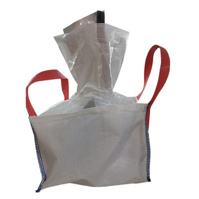 China ANTISTATIC Large 1 Ton Polypropylene FIBC Bulk Bag PP Green Plastic Cement Bag Chemical Bags Te koop