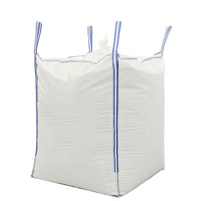 China Fibc ANTISTATIC UV Treated PP Woven Bulk Bag White Jumbo Sack 1 Ton Large 1 Ton Bulk Bag For Coffee Bean for sale