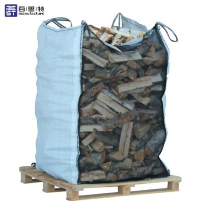 Κίνα Breathable Bag 1500 L Custom Breathable Firewood Bags For Packing And Storage Onion 1000kg Ventilated Jumbo Bags προς πώληση