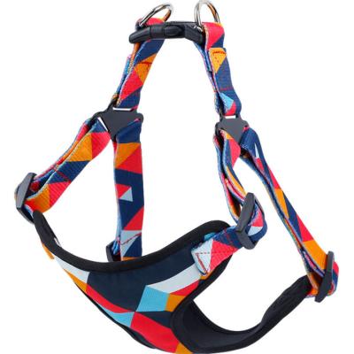 China RM Custom Zinc Alloy Dog Harness Metal Hook Harness Fashion Mixed Color Soft Protection For Dogs (14-29.5inch) for sale