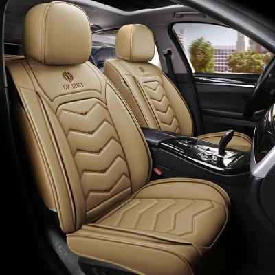 China Luxury Hot Sale Business/Universal Fitted Car Seat Cover Full Set Luxury Premium Leather Car Cushion for sale