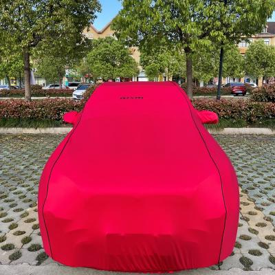 China High Selling Stretch UV Resistant Warm Elastic Spandex Premium Material Fleece Indoor Car Cover for sale