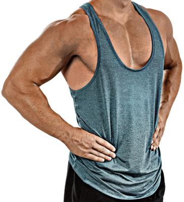 China Men's 3 Pack Workout Sleeveless T-Shirt Anti-Shrink Tank Top Gym Muscle Tee Quick Dry Fitness Bodybuilding for sale