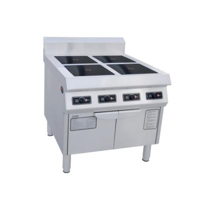 China Hotel Commercial 4 Burner Induction Stove Stainless Steel Industrial Electric Cooking Stove for sale