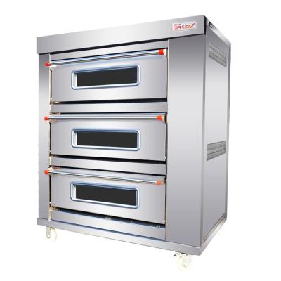 China Electric Bakery Quality Assurance 3decks 6 Oven For Baking Trays Durability Manual Control for sale