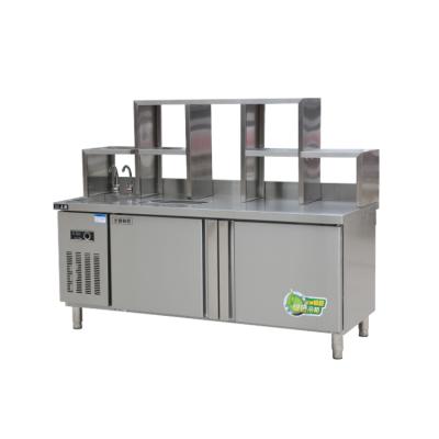 China Restaurant Zhongruide Bubble Milk Tea Equipment Shop Counter Design Shop Counter Design for sale