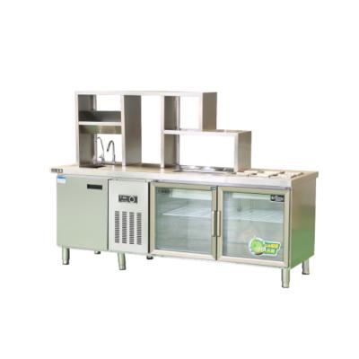 China Custom Restaurant Hot Sales Milk Tea Equipment Bubble Tea Counter Counter Bar Station for sale