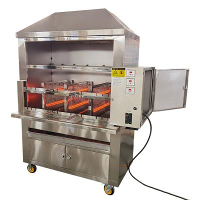 China Temperature Control Adjustable High Quality Automatic Rack Height Disposable Brazilian Barbecue Oven for sale