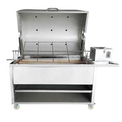 China Adjustable Height Roast Lamb Oven Commercial Barbecue Equipment Stainless Steel Automatic Restaurant Roast Lamb Oven for sale