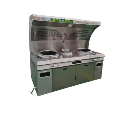 China Environmental Protection Custom Hot Sales Steam Purification Integrated Range Hood Workbench Mobile Gas Stove for sale