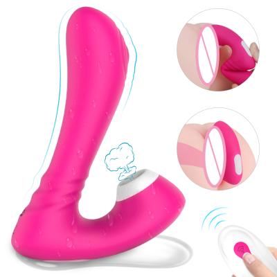 China Hot Selling Real Touch Feeling Silicone Female Masturbator Nipple Clitoral Sucking Stimulate G Spot Vibrator For Woman for sale