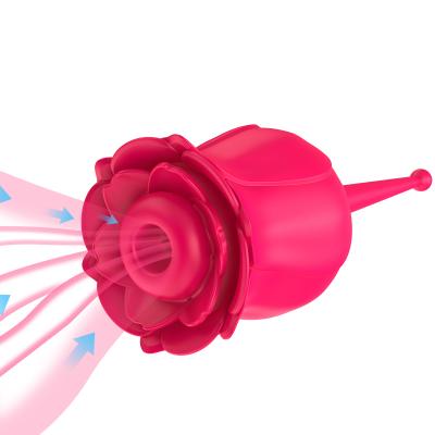 China Sucking Rose Vibrator Sexhome Clitoris Sucking Rose Vibrator with magnetic suction charging 5 frequency 7 frequency sucking vibration for sale