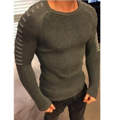 China 2022 Fashion Breathable Autumn Winter Mens Knitted Striped Long Sleeve Slim Fit Sweaters Sweatshirt for sale