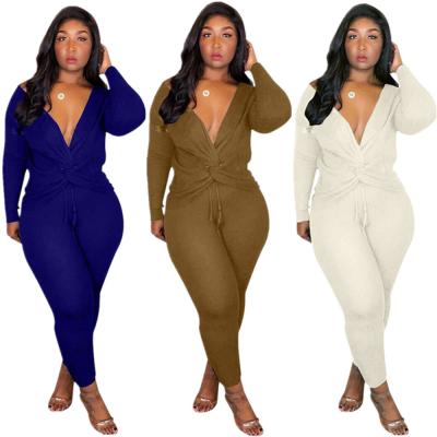 China 2021 Breathable Autumn Two Piece Women Long Sleeve Crop Tops And Pants Sportswear Suit Pants Set for sale