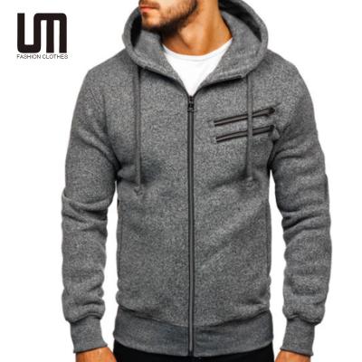 China 2022 Wholesale Men's Liu Ming Fleece Long Sleeve Breathable Zipper Cardigan Hooded Jacket Sweatshirt for sale