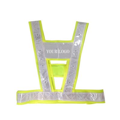 China Waterproof LED Light Cotton Led Lights Fashion Safety Reflective Vest For Police for sale