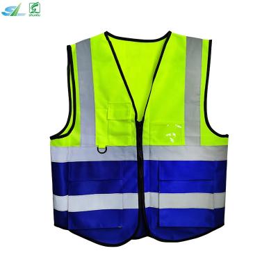 China Durable High Visibility Vest Road Construction Safety Vest Reflective Safety Vest With Pockets for sale