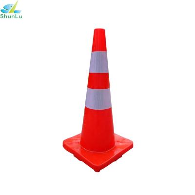 China Road Safety 700mm PVC Road Safety Cone Orange Traffic Cone for sale