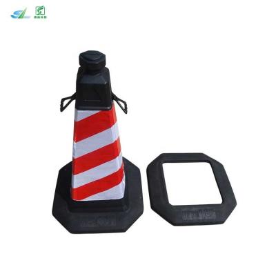 China Flexible HDPE Road Traffic Cone Safety Cone for sale