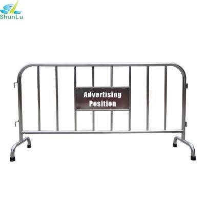 China Stainless Steel Stainless Steel Railway Police Queue Barrier With Plate for sale