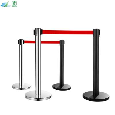 China Good Quality Stainless Steel Event Security Queue Pole Stainless Belt Barrier Queue Barrier for sale