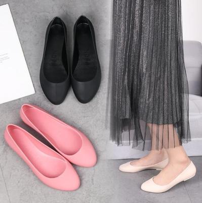 China Deodorization Women's Ballet Flat Shoes Fashion Casual Soft Round Suede Anti-slip Breathable Ballet Flats for sale