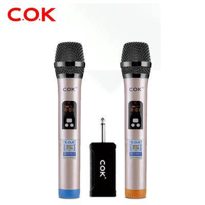 China Wholesale Handheld Microphone Mic System Uhf Dynamic Handheld Smart Wireless Microphone For Karaoke for sale