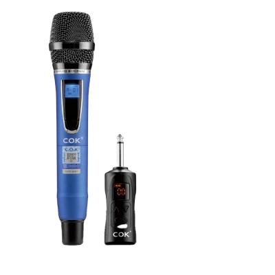 China Handheld Microphone C.O.K Uhf Wireless Microphone 1 inalambrico de microfono UHF Microphone Profesional de Canales Microfonos Inalambrico for sale