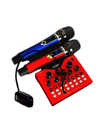 China Studio audio dual channel external home recording DSP effects board wireless wires pour studio with USB interface to computer for for sale