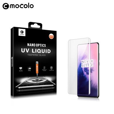 China Full Coverage 2.5D/3D Adsorption UV Light Tempered Glass Automatic Nano Screen Protector for OnePlus 7 pro for sale