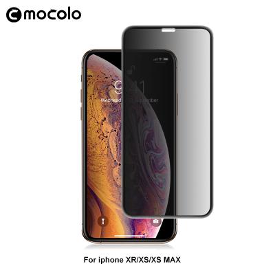 China 2.5D/3D Full Coverage 9H Hardness Anti Spy Privacy Tempered Glass Screen Protector Film For iPhone XR/XS/XS Max for sale