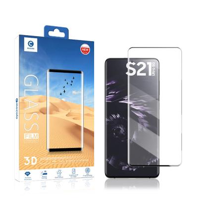 China factory wholesale 3D Full Coverage 3D Curved Tempered Glass Screen Protector For Samsung Galaxy S21 Ultra Screen Protector for sale