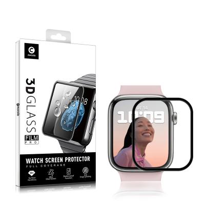 China High Quality Full Cover 2.5D/3D Mocolo Screen Protector Film 41mm 45mm Screen Protector Tempered Protective Glass For Apple Watch 7 for sale