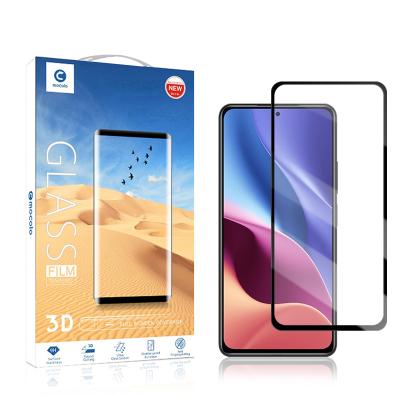 China 3D Premium Full Coverage 9H 5D Full Coverage Curved Glass Film Mobile Phone Tempered Glass Screen Protector Wholesale For Redmi K40 for sale