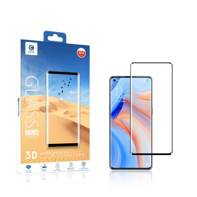 China 3D Full Coverage Screen Protector Film For Oppo Reno 4 pro 3D Curved Full Coverage HD Mobile Phone Tempered Glass Screen Protector for sale