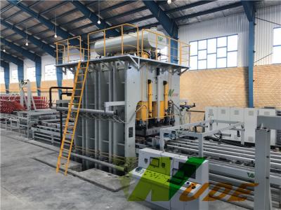 China Full Auto Double Sided Synchronous Laminating Line , Short Cycle Melamine Hot Press for sale