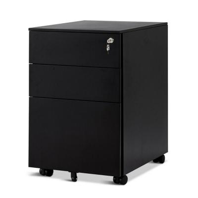 China China factory direct sale 3 drawers mobile office steel filing cabinet for sale