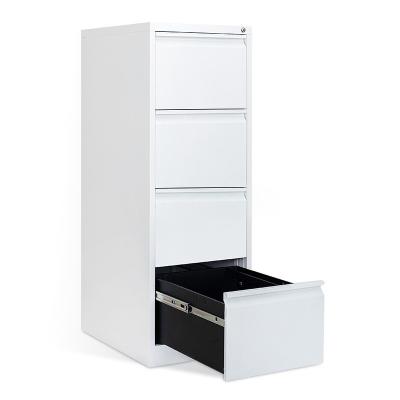 China Movable Steel Office Furniture 4 Drawers Filing Cabinet 4 Configurations Metal Drawer for sale