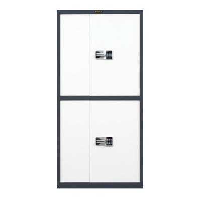 China Movable Gray With 2 Doors White Safe Electronic Fingerprint Filing Cabinet National Treasure Thickened Confidential Cabinet for sale