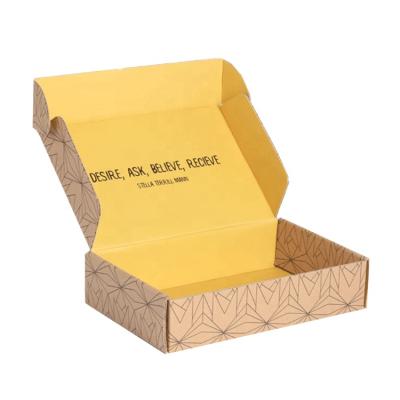 China Handmade Recycled Corrugated Small Paper Packaging Biodegradable Paper Clothing Ad Cardboard Corrugated Shipping Cardboard Custom Logo for sale