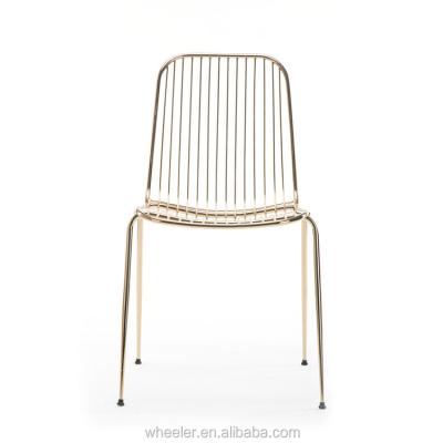 China Modern Environment Friendly Contemporary Style Comfort Metal Wire Leisure Chair for sale