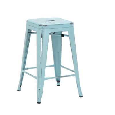 China Wholesale Vintage Style Industrial Antique Metal Kitchen Hot Selling Bar Stool Counter Modern Industrial Counter Stool for sale