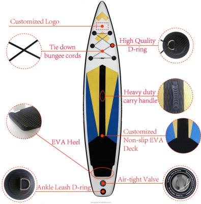 China 2022 Summer New Unisex Sale Customized 12 Feet Racing Inflatable SUP Board Rack Up Paddle Board Surfboard Summer Sports for sale