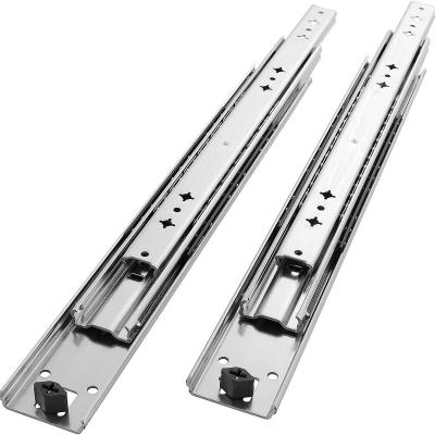 China Heavy Duty Telescopic Drawer Rail Piston Rieles De Cocina Ute Kitchen Tray Sliderv Truck Drawe Slide System Soft Narrow Steel Drawer Runners for sale