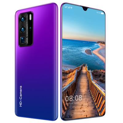 China New Big Screen 7.1 Inch Dual SIM Card P40 Pro Smart Phone 5G Android Dual SIM Card Big Phone 12GB+512GB battery5600mAh for sale